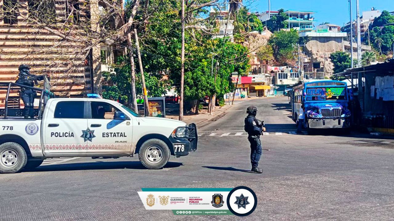 Refuerza SSP Guerrero vigilancia en avenidas y zonas turísticas de Acapulco