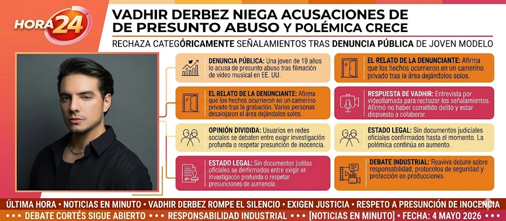 Vadhir Derbez rompe el silencio: Niega categóricamente acusaciones de abuso y desata polémica en redes