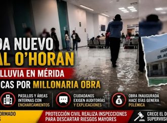 Se inunda el nuevo Hospital O’Horan tras fuertes lluvias en Mérida; crecen críticas por millonaria inversión
