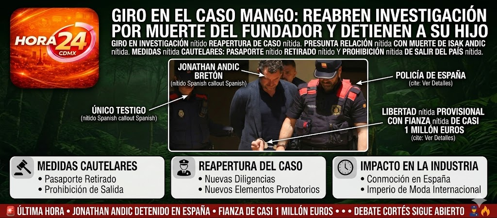 Reabren investigación por muerte del fundador de Mango; detienen a su hijo en España