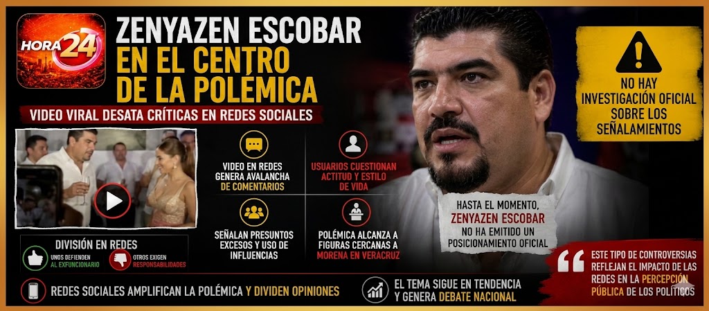 Polémica en redes por video de Zenyazen Escobar desata críticas contra Morena