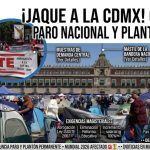 CNTE anuncia mega paro nacional y plantón permanente en la CDMX rumbo al Mundial 2026