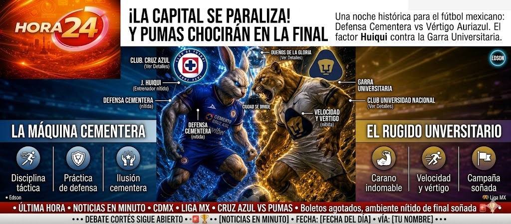 ¡Cruz Azul y Pumas disputarán una final que paraliza al fútbol mexicano!