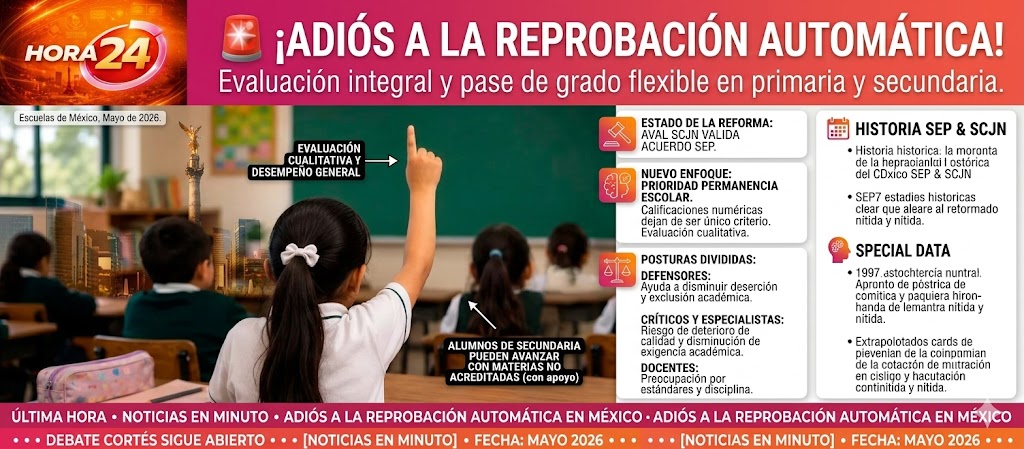 Avala SCJN nuevo modelo educativo de la SEP; crece debate por eliminación de reprobación automática