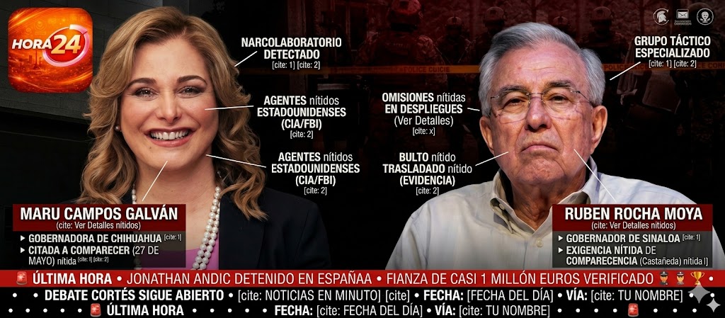 FGR amplía investigaciones: citan a Maru Campos, Rubén Rocha Moya y exfuncionarios por caso ligado a operativos antidrogas