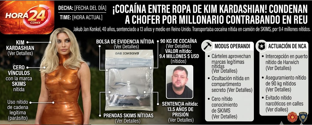 ¡Cocaína entre ropa de Kim Kardashian! Condenan a chofer por millonario contrabando en Reino Unido
