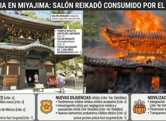 ¡Cenizas en Miyajima! Fuego consume el histórico templo de la “Llama Eterna” en Japón