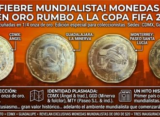Presentan monedas conmemorativas de $20 rumbo al Mundial FIFA 2026