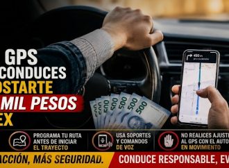 Usar el GPS mientras conduces podría costarte más de 2 mil pesos en el Estado de México