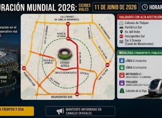 Mundial 2026 provocará cierres viales masivos alrededor del Estadio Azteca; autoridades llaman a planear traslados
