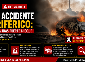 Trágico accidente en el Segundo Piso del Periférico deja una persona fallecida
