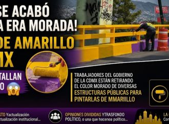 ¡Adiós al morado! Cambio de imagen urbana en la CDMX desata debate y reacciones en redes sociales