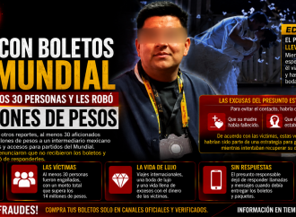 Presunto fraude con boletos del Mundial deja pérdidas millonarias a decenas de aficionados