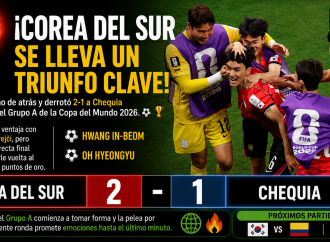 Corea del Sur remonta y vence a Chequia en un vibrante duelo del Mundial 2026