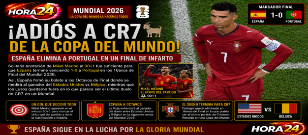 España elimina a Portugal y pone fin al sueño mundialista de Cristiano Ronaldo