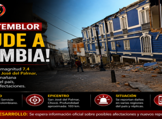 Fuerte sismo de 7.4 sacude a Colombia; reportan daños y múltiples réplicas